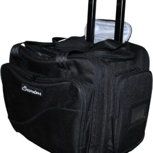 Ay Cabron™ Professional-Grade Pilot Flight Deck Trolley Bag – MADE BY PILOTS FOR PILOTS – Lightweight & Water-Resistant | Airbus & Boeing Compatible. (With Trolley, Large)